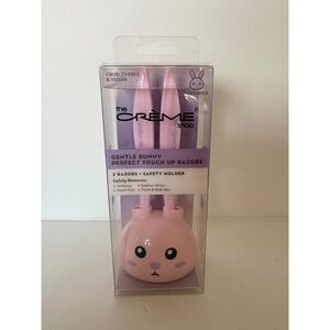 The Creme Shop Gentle Bunny Perfect Touch Up Razors Safety  Holder, 2 Razors NIB